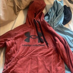 Under Armour Maroon Hoodie with Logo